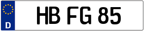 Trailer License Plate